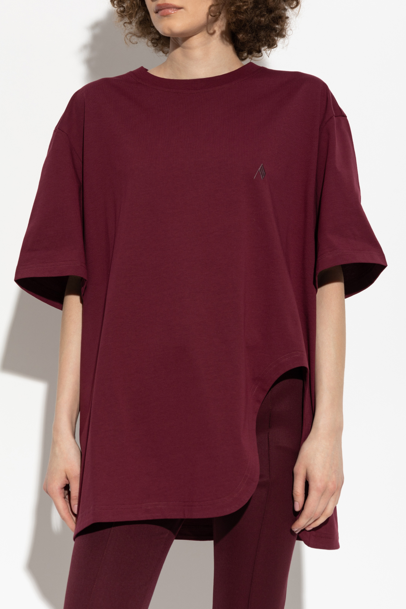 【SATIIIZ】PARIS Pigment Layered T-Shirt UUL Pigment Short-Sleeved T-Shirt - satiiiz